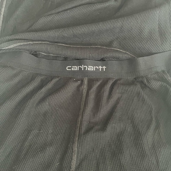 [L]Carhartt Black Men’ Waffle Knit Jumpsuit Base Layer NWOT - Picture 10 of 11